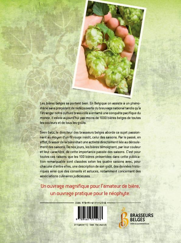 Achterkant van Les quatre saisons de la biere Belge