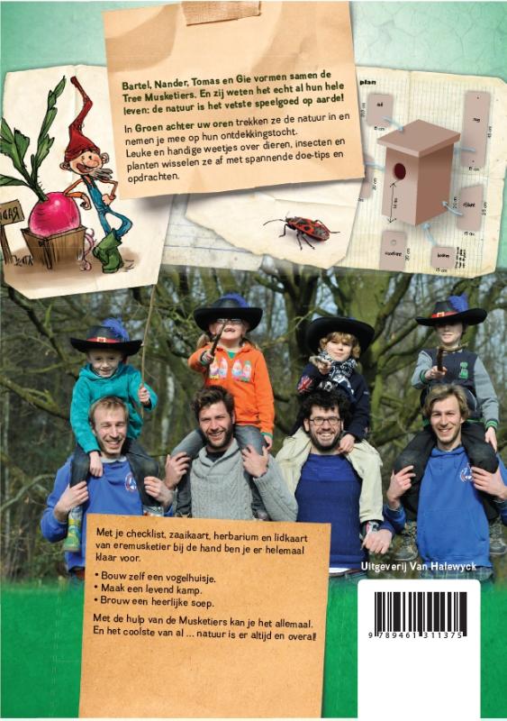 Achterkant van Groen achter uw oren