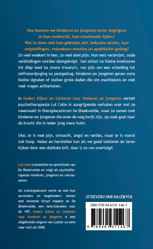 Achterkant van Anders kijken en luisteren naar kinderen en jongeren