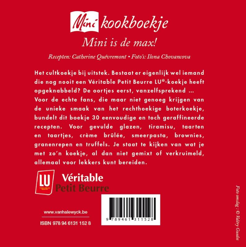Achterkant van Veritable petit beurre Lu