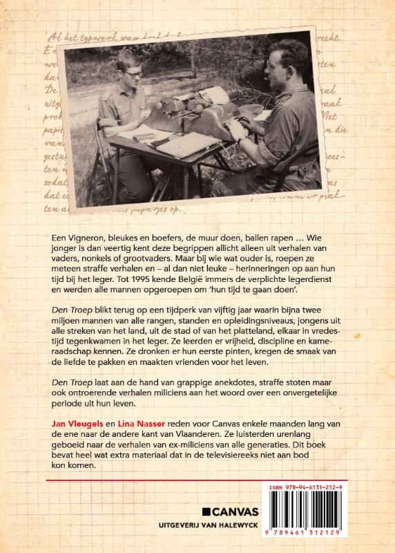 Achterkant van Den troep