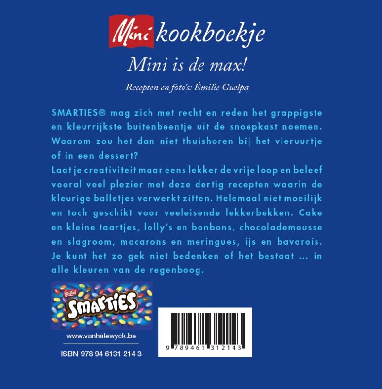 Achterkant van Smarties