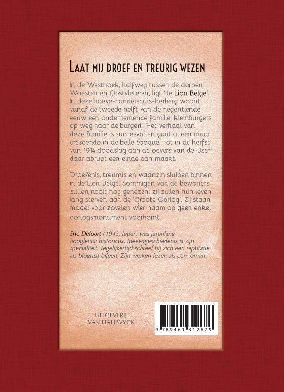 Achterkant van Laat mij droef en treurig wezen