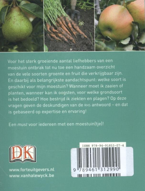 Achterkant van Praktisch zakboekje voor de moestuin
