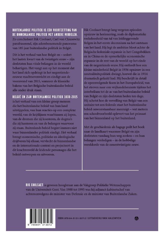 Achterkant van Belgie en zijn buitenlandse politiek