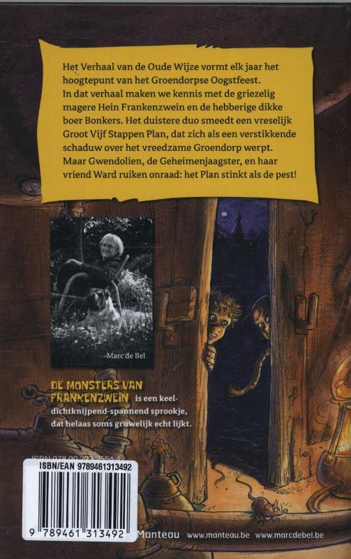 Achterkant van De monsters van Frankenzwein