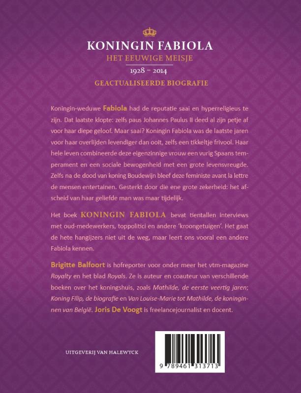Achterkant van Koningin Fabiola