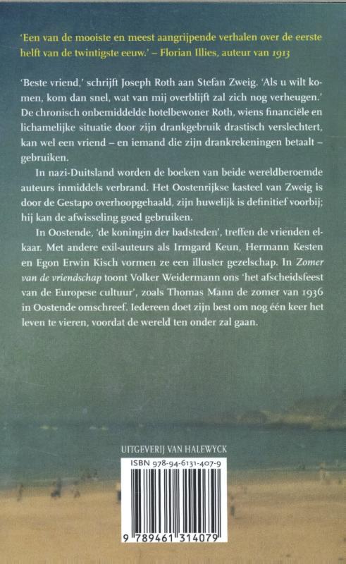 Achterkant van Zomer van de vriendschap
