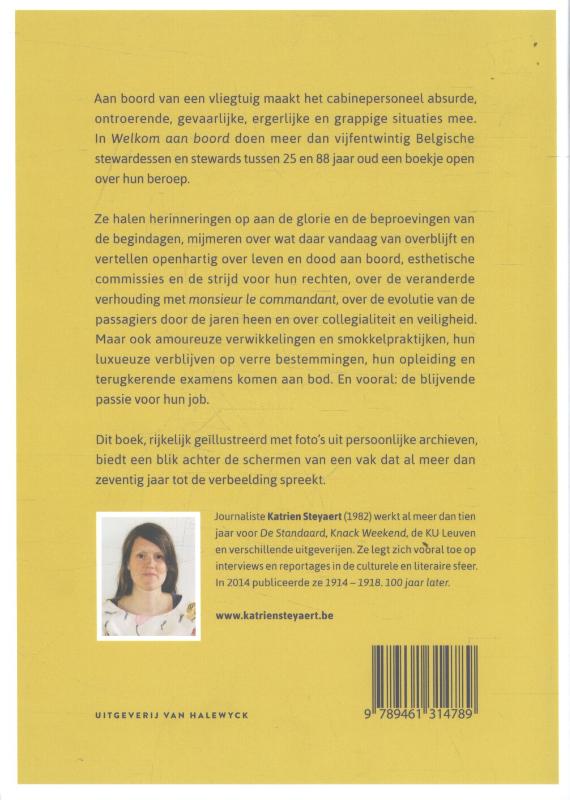 Achterkant van Welkom aan boord!