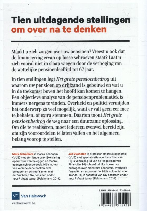 Achterkant van Het grote pensioenbedrog