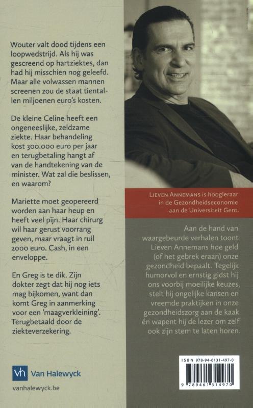 Achterkant van Je geld of je leven in de gezondheidszorg