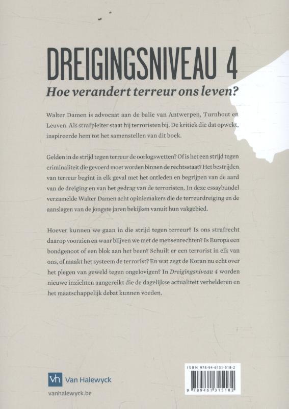 Achterkant van Dreigingsniveau 4