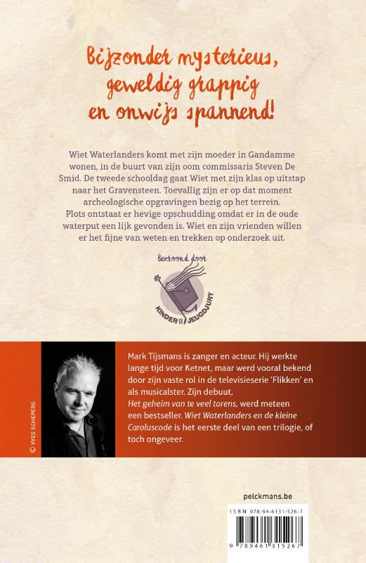 Achterkant van Wiet Waterlanders en de kleine Caroluscode