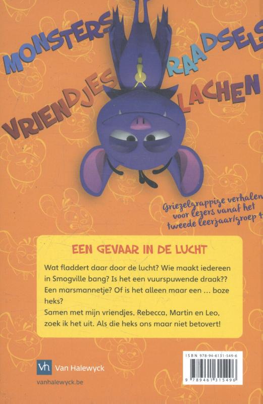 Achterkant van Een gevaar in de lucht