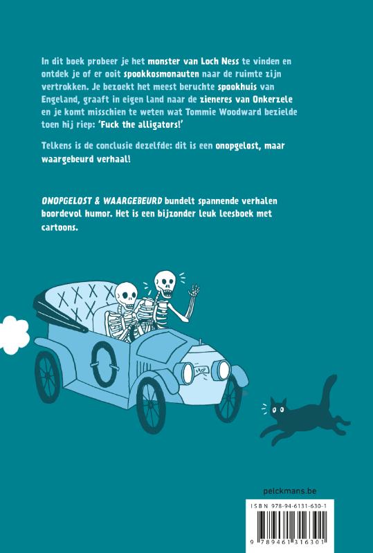 Achterkant van Onopgelost en waargebeurd