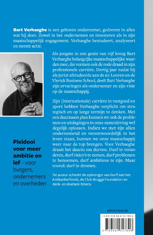 Achterkant van Durf!