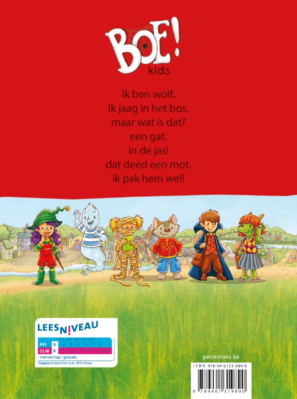 Achterkant van Wolf en de mot