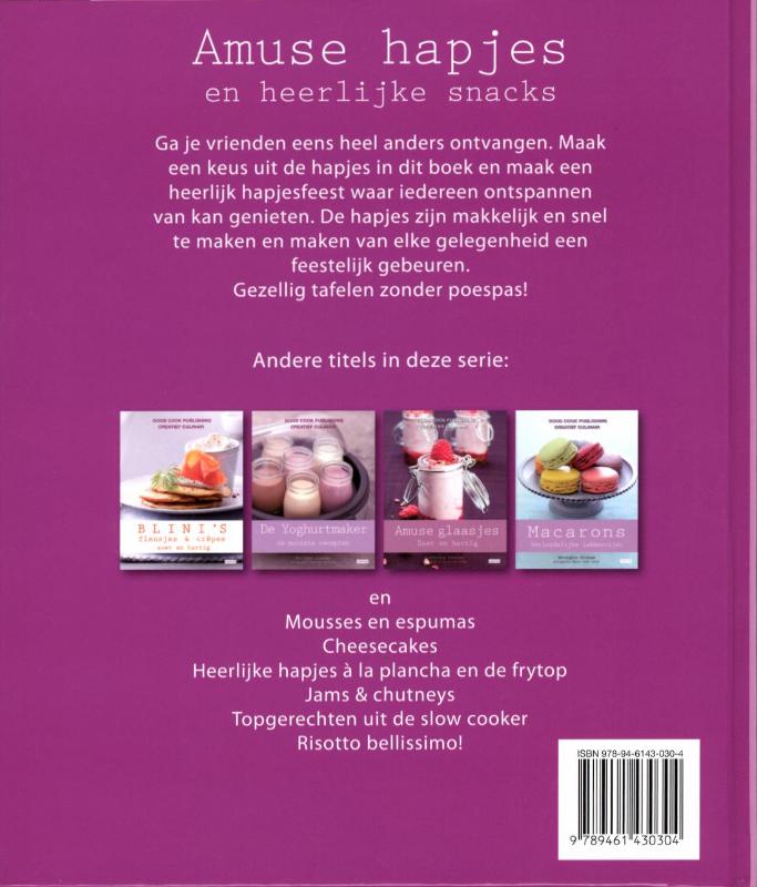 Achterkant van Amuse hapjes