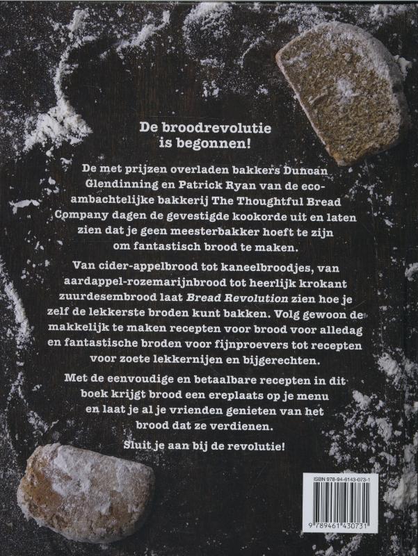 Achterkant van Bread revolution