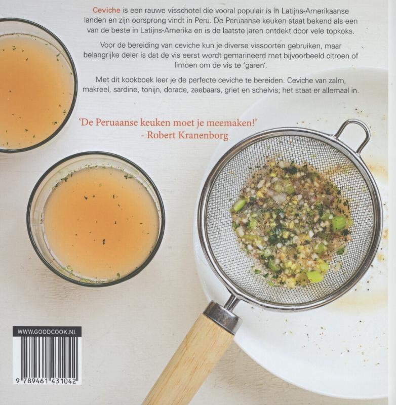 Achterkant van Ceviche