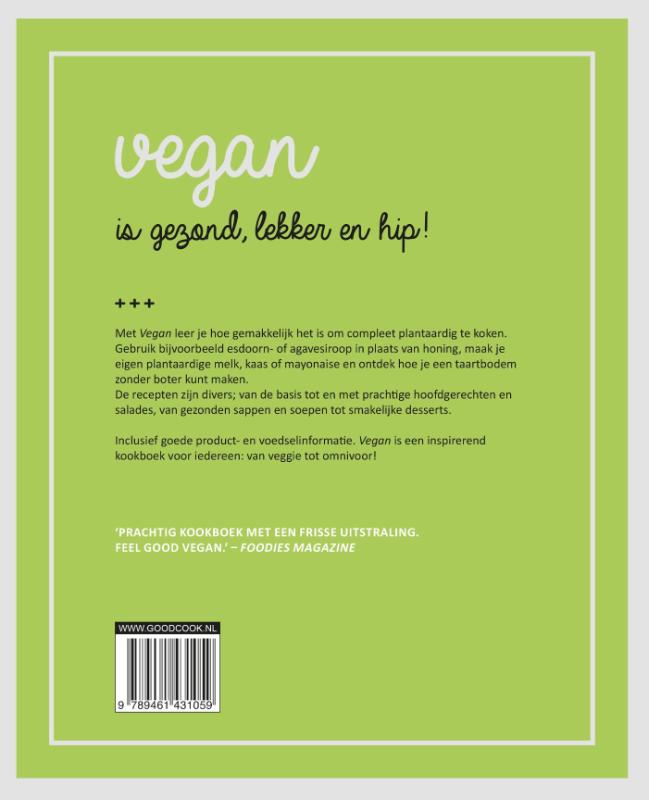 Achterkant van Vegan