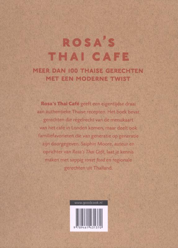Achterkant van Rosa's thai café
