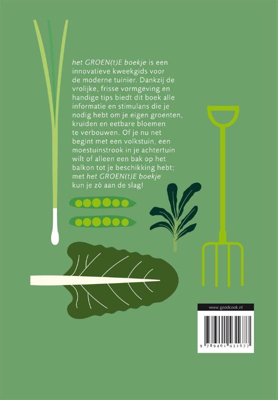 Achterkant van Het groen(t)e boekje
