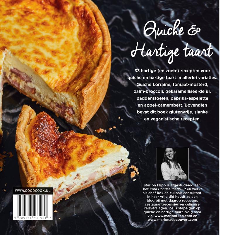 Achterkant van Quiche & Hartige taart