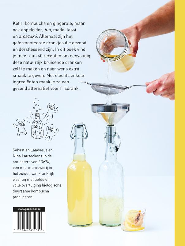 Achterkant van Kefir & Kombucha