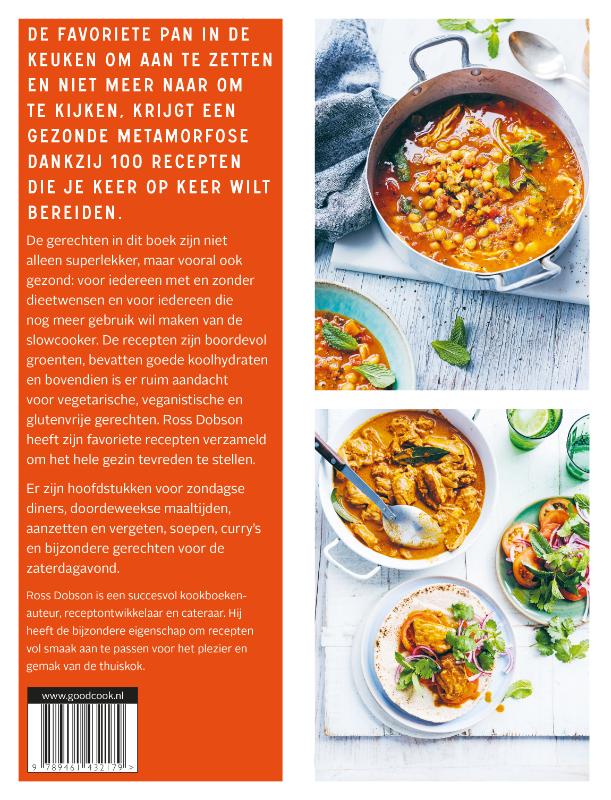 Achterkant van Slow cooked healthy