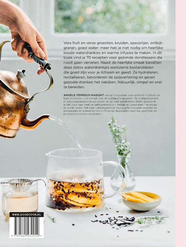 Achterkant van Detox water