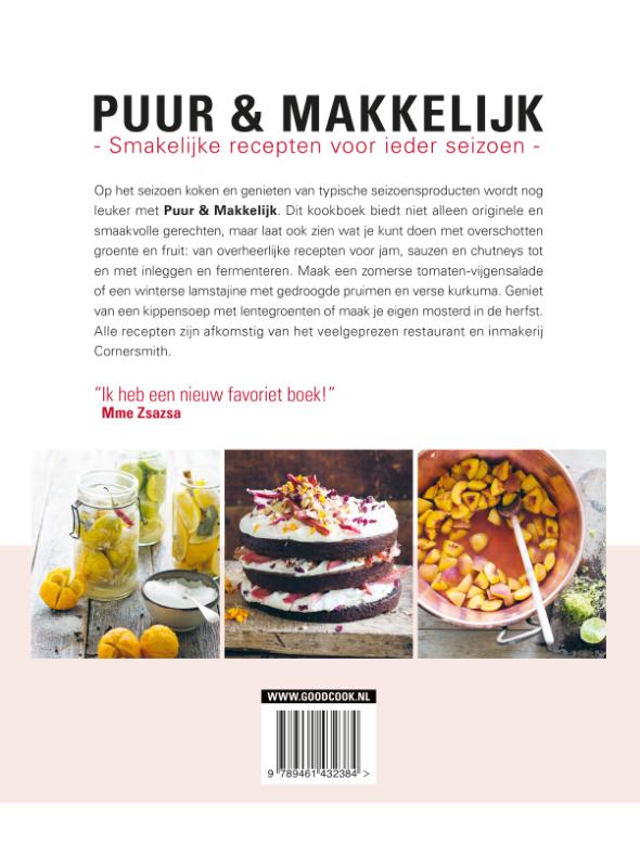Achterkant van Puur & Makkelijk