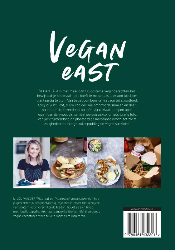Achterkant van Vegan East