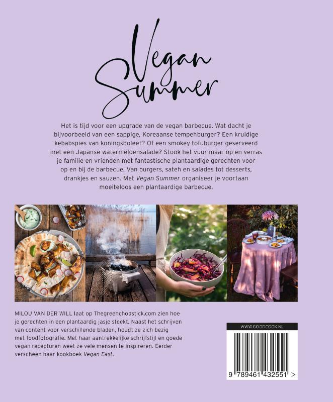 Achterkant van Vegan Summer