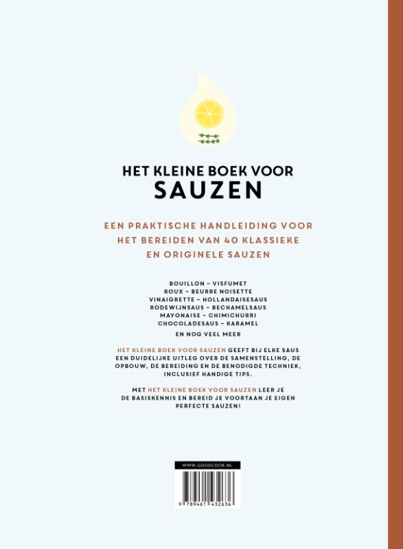 Achterkant van Het kleine boek voor sauzen
