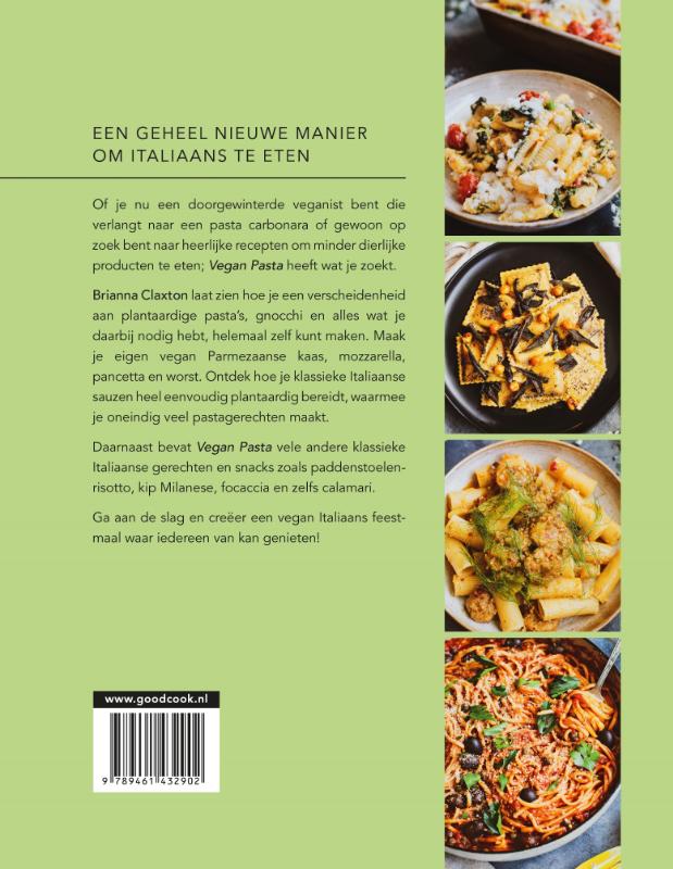 Achterkant van Vegan Pasta