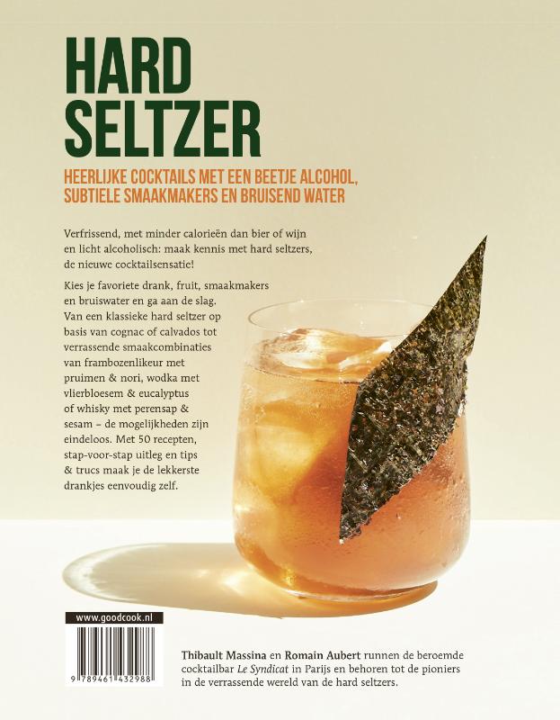 Achterkant van Hard seltzer