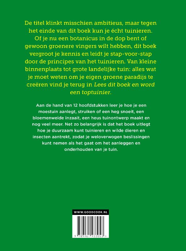 Achterkant van Lees dit boek en word een toptuinier