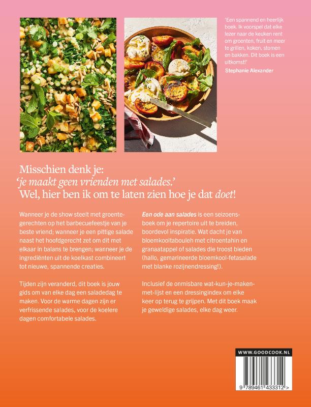 Achterkant van Een ode aan salades