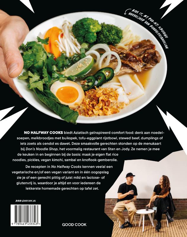 Achterkant van No Halfway Cooks