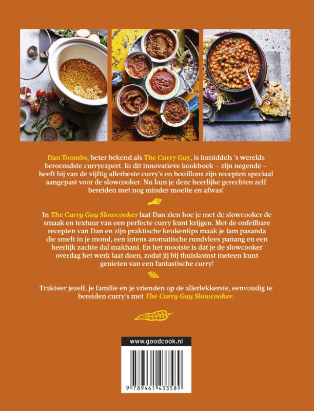 Achterkant van The Curry Guy Slowcooker