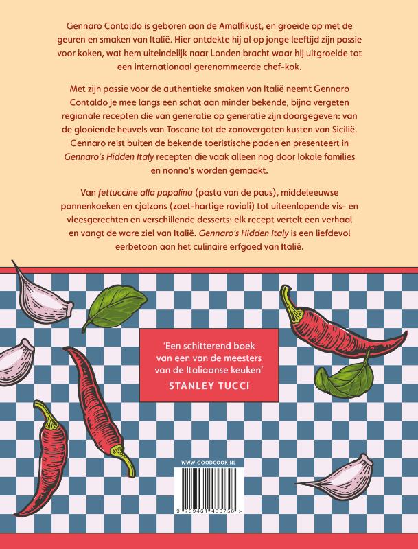 Achterkant van Gennaro's Hidden Italy