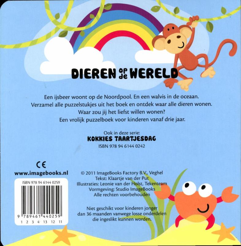 Achterkant van Dieren op de wereld