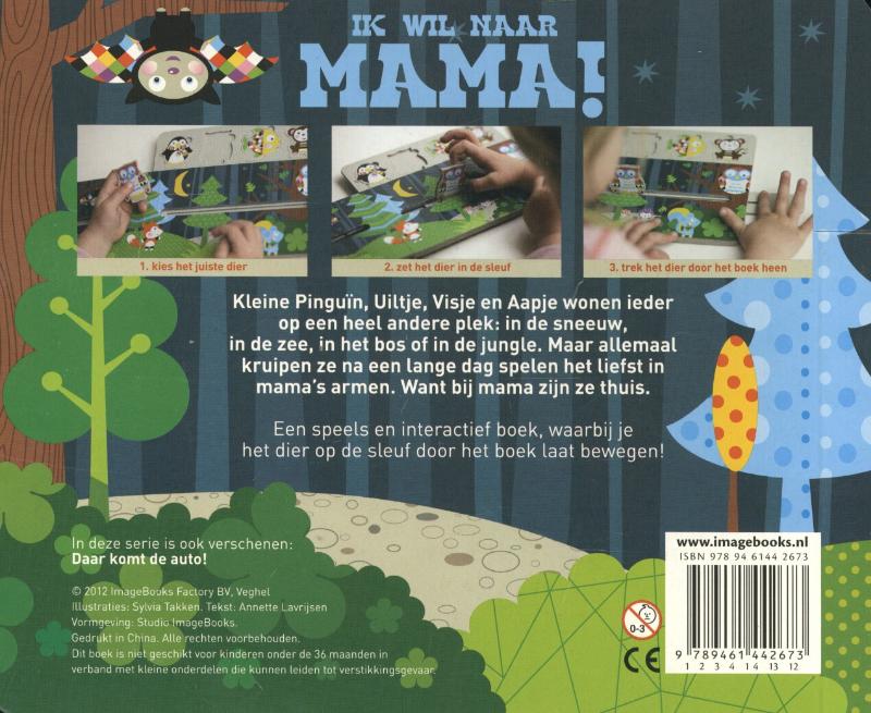 Achterkant van Ik wil naar mama