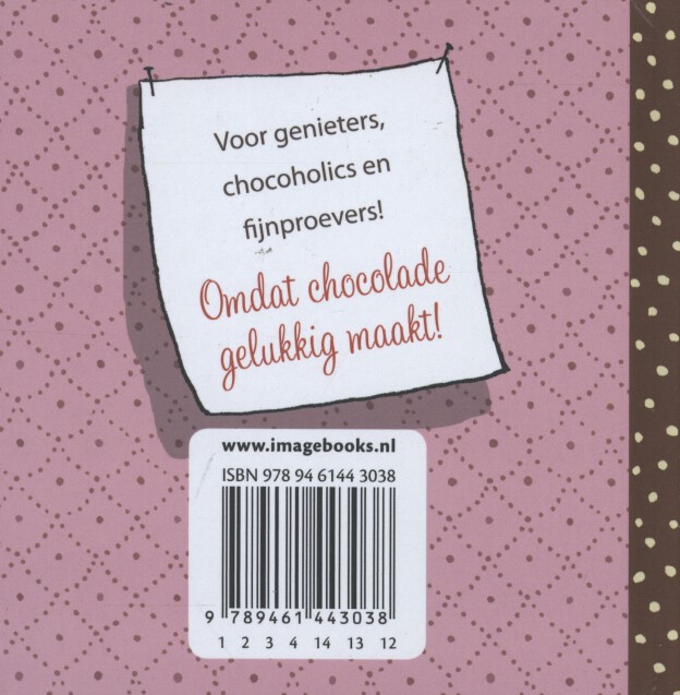 Achterkant van Dol op chocolade