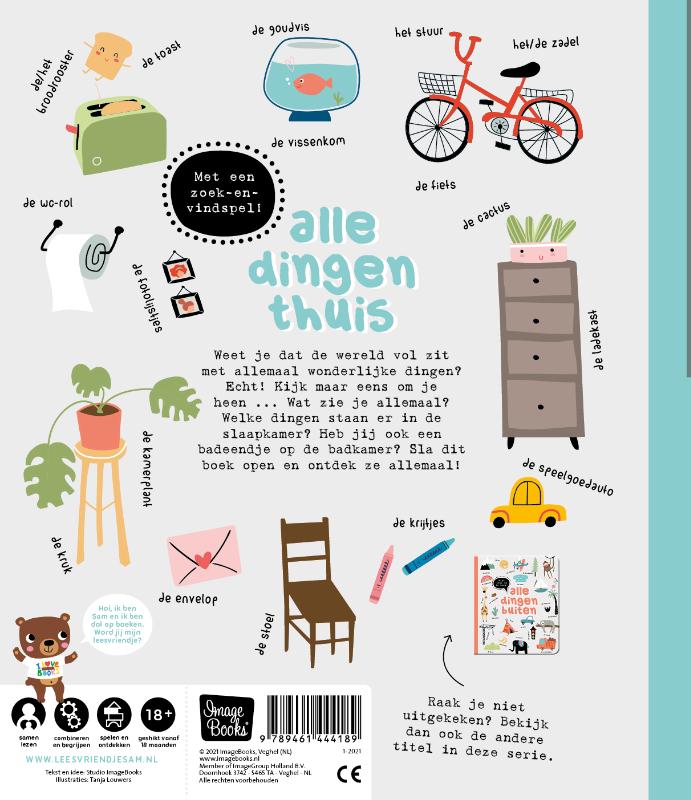 Achterkant van Kijk eens om je heen - Alle dingen thuis