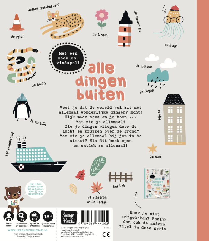 Achterkant van Alle dingen buiten