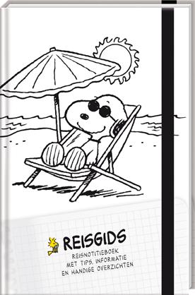 Achterkant van Snoopy travelbox