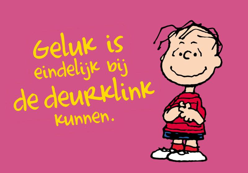Achterkant van Snoopy - blikje vol geluk