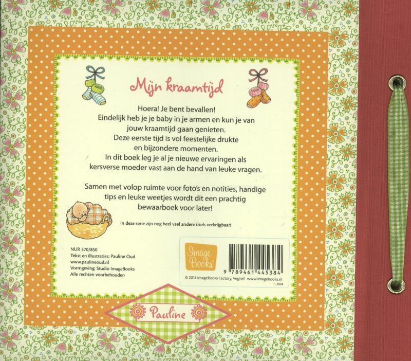 Achterkant van Mijn Kraamtijd - invulboek